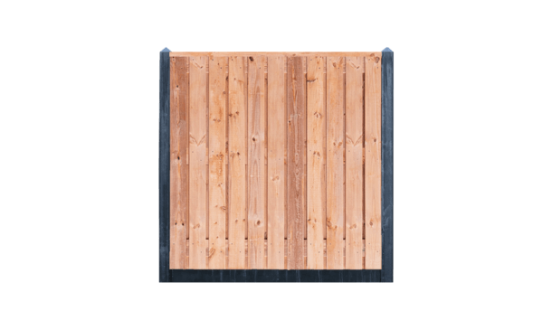 21-planks Red Class Wood schutting - beton antraciet 200cm • Gras en Groen Schuttingen