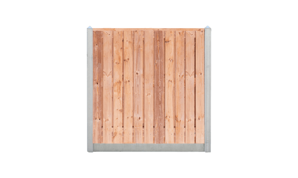 21-planks Red Class Wood schutting - beton lichtgrijs 200cm • Gras en Groen Schuttingen